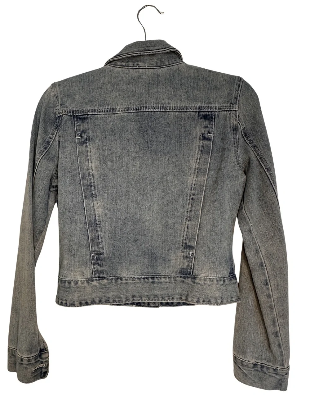 Free People Light Wash Denim Trucker Jacket - Picture 6 of 11